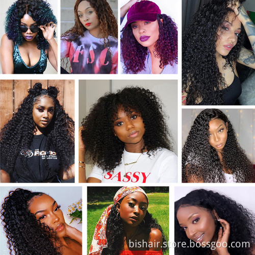 7A Great Brazilian Kinky Curly Hair Wave No Tangle No Shed For Black Color